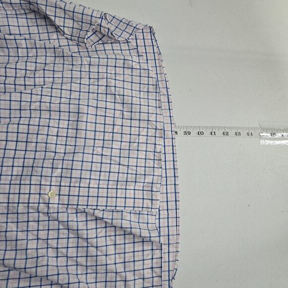 Polo Ralph Lauren short sleeve button down shirt 3LT mens performance pink blue - Picture 5 of 8